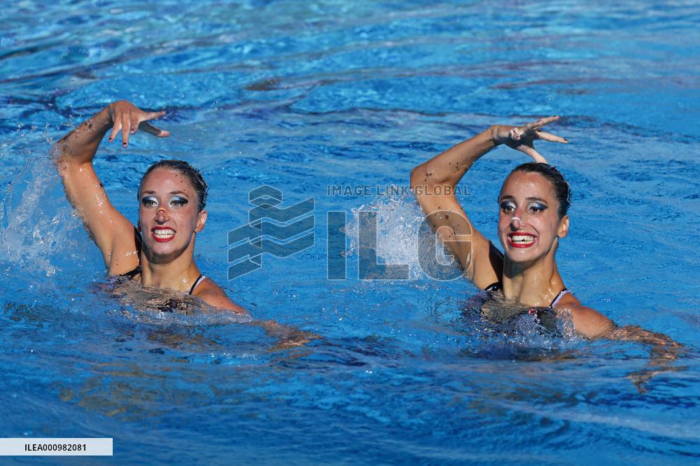 (SP)HUNGARY-BUDAPEST-FINA WORLD CHAMPIONSHIPS-ARTISTIC SWIMMING-WOMEN DUET FREE