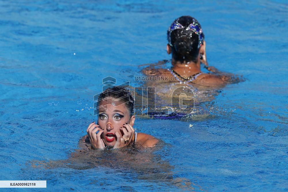 (SP)HUNGARY-BUDAPEST-FINA WORLD CHAMPIONSHIPS-ARTISTIC SWIMMING-WOMEN DUET FREE