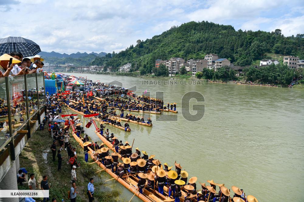 GUIZHOU-TAIJIANG COUNTY-CANOE DRAGON BOAT FESTIVAL (CN)