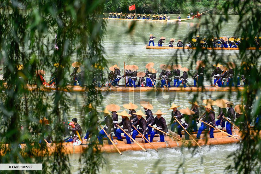 GUIZHOU-TAIJIANG COUNTY-CANOE DRAGON BOAT FESTIVAL (CN)