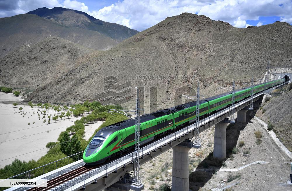 CHINA-TIBET-BULLET TRAINS-OPERATION-FIRST ANNIVERSARY (CN)