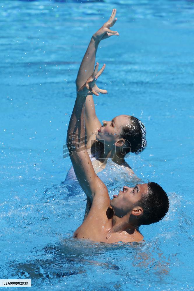 (SP)HUNGARY-BUDAPEST-FINA WORLD CHAMPIONSHIPS-ARTISTIC SWIMMING-MIXED DUET FREE-FINAL