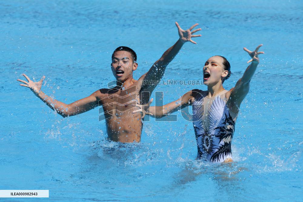 (SP)HUNGARY-BUDAPEST-FINA WORLD CHAMPIONSHIPS-ARTISTIC SWIMMING-MIXED DUET FREE-FINAL