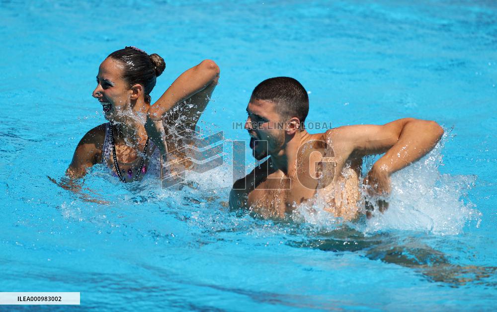 (SP)HUNGARY-BUDAPEST-FINA WORLD CHAMPIONSHIPS-ARTISTIC SWIMMING-MIXED DUET FREE-FINAL