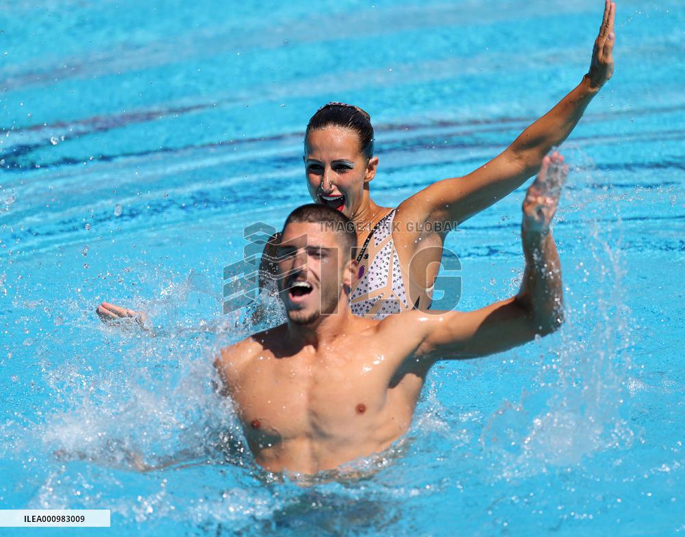(SP)HUNGARY-BUDAPEST-FINA WORLD CHAMPIONSHIPS-ARTISTIC SWIMMING-MIXED DUET FREE-FINAL