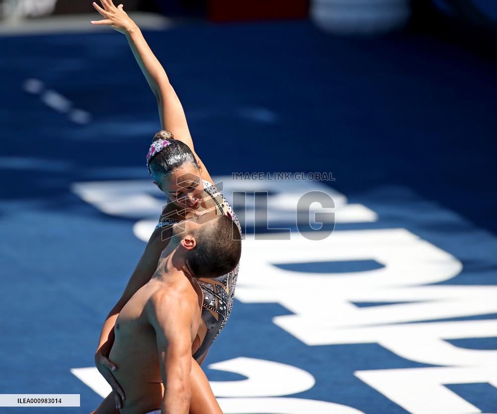 (SP)HUNGARY-BUDAPEST-FINA WORLD CHAMPIONSHIPS-ARTISTIC SWIMMING-MIXED DUET FREE-FINAL