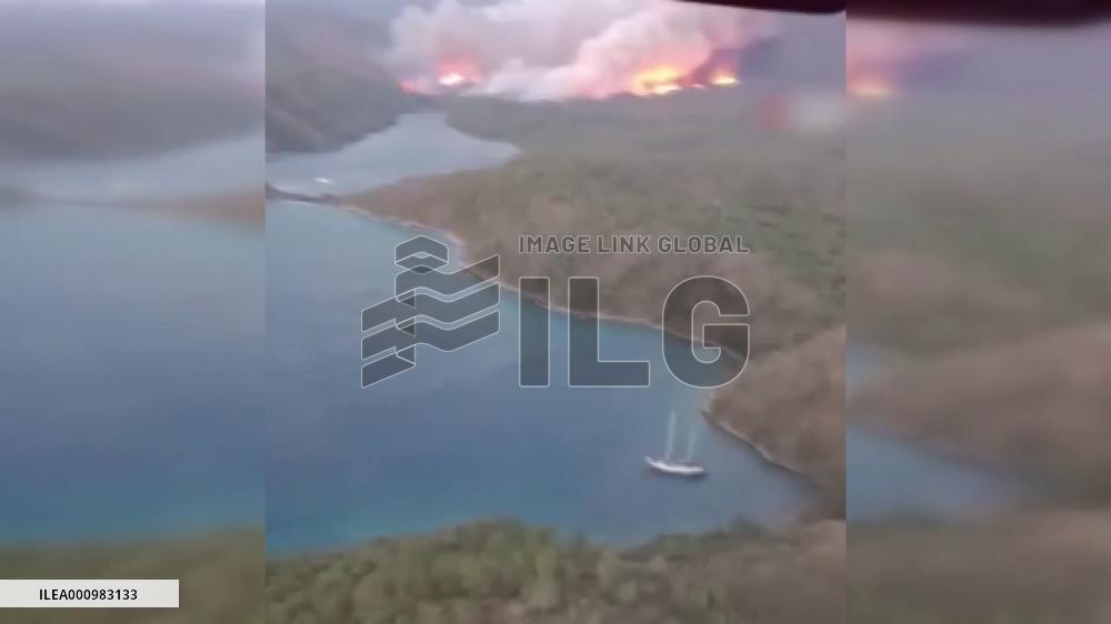 Wildfire near Turkish resort largely contained: president