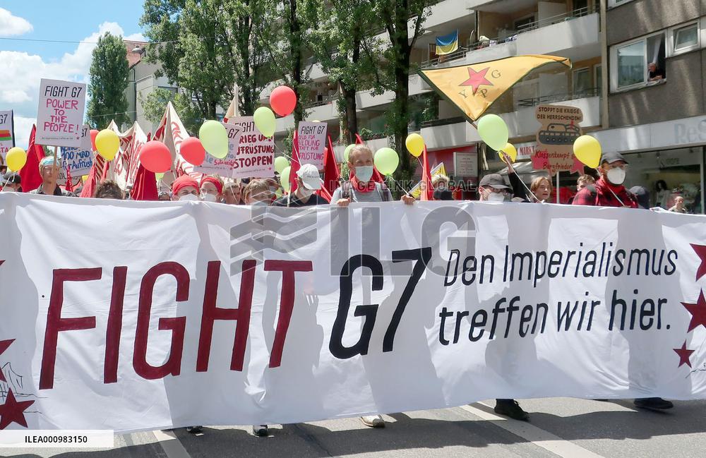 Protest against G7 summit in Germany
