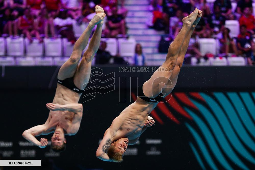 (SP)HUNGARY-BUDAPEST-FINA WORLD CHAMPIONSHIPS-DIVING-MEN'S 3M SYNCHRONISED