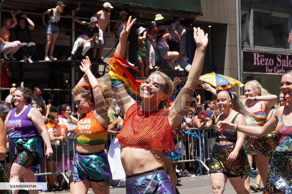 Pride parade in New York