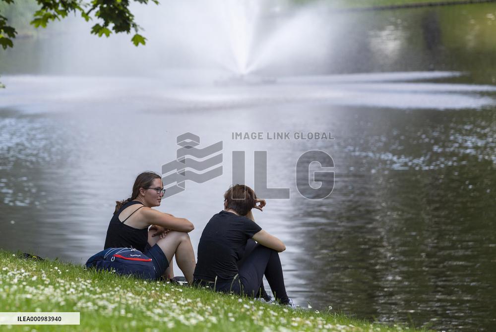 LATVIA-RIGA-HEAT WAVE