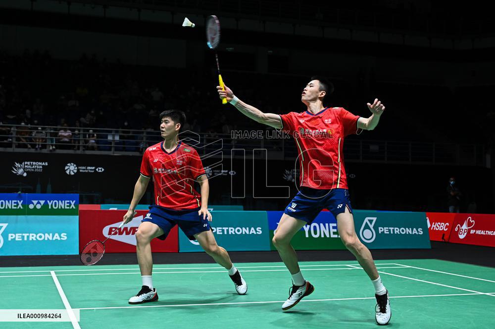 (SP)MALAYSIA-KUALA LUMPUR-BADMINTON-MALAYSIA OPEN 2022-MEN'S DOUBLES