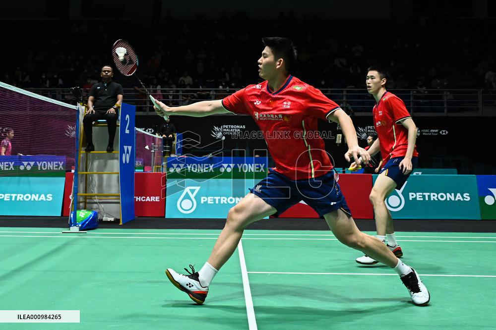 (SP)MALAYSIA-KUALA LUMPUR-BADMINTON-MALAYSIA OPEN 2022-MEN'S DOUBLES