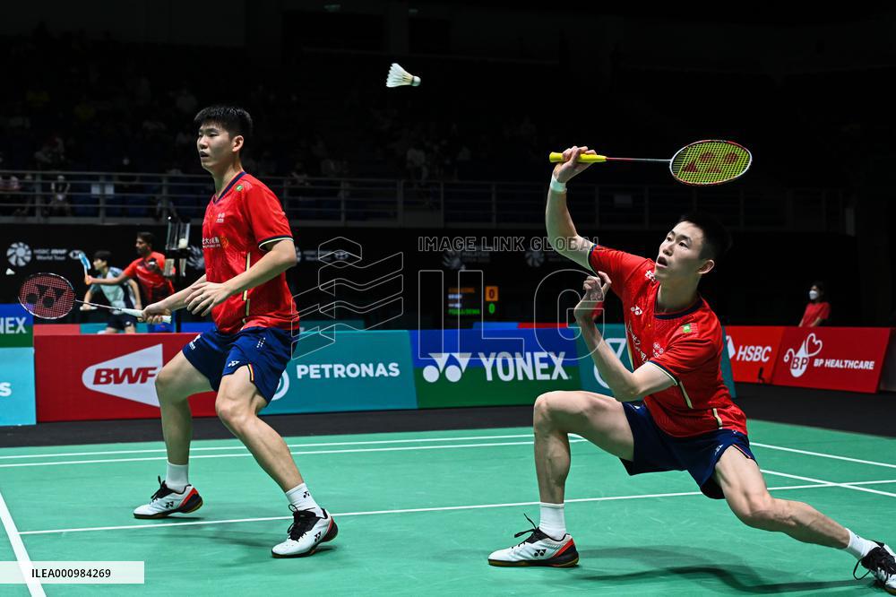 (SP)MALAYSIA-KUALA LUMPUR-BADMINTON-MALAYSIA OPEN 2022-MEN'S DOUBLES