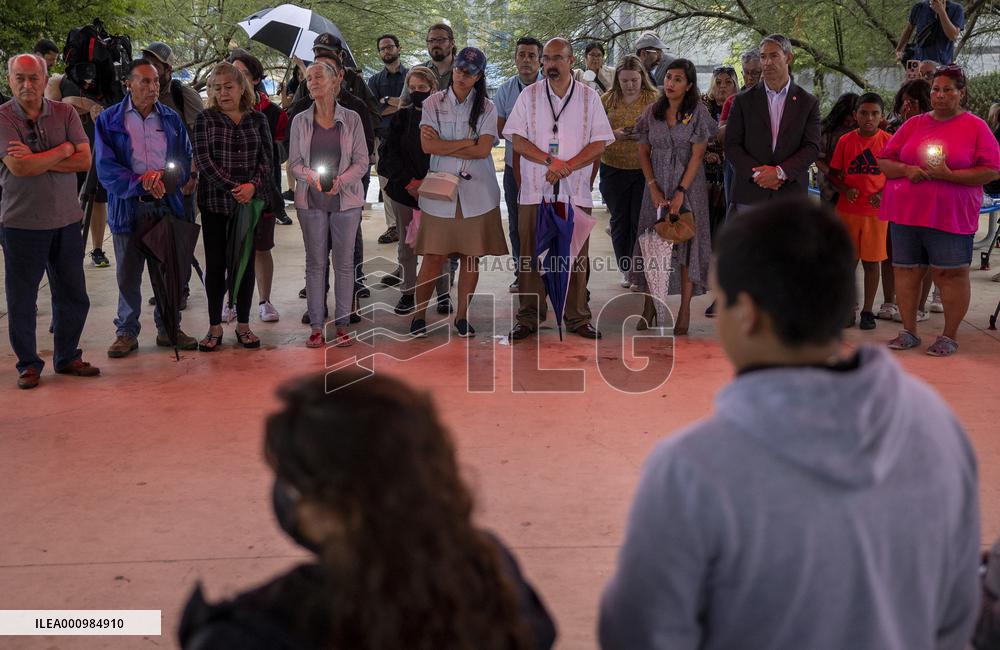 U.S.-TEXAS-SAN ANTONIO-MIGRANTS-VICTIM-MOURNING