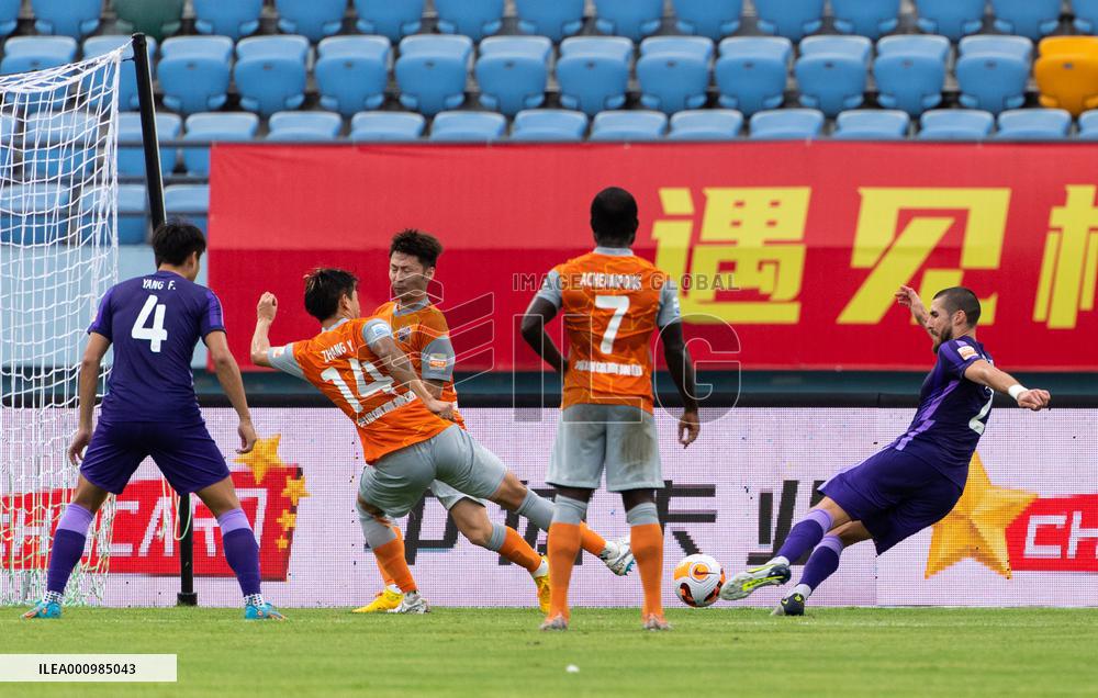 (SP)CHINA-MEIZHOU-FOOTBALL-CSL-SHENZHEN VS TIANJIN (CN)