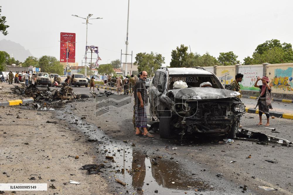 YEMEN-ADEN-CAR BOMBING