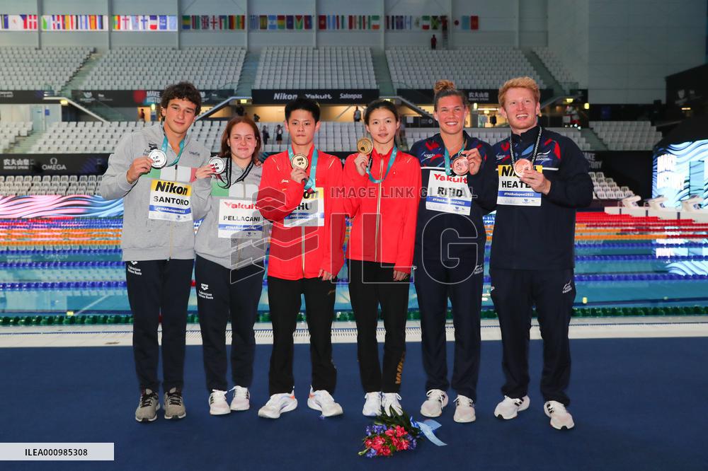 (SP)HUNGARY-BUDAPEST-FINA WORLD CHAMPIONSHIPS-DIVING-MIXED 3M SYNCHRONISED