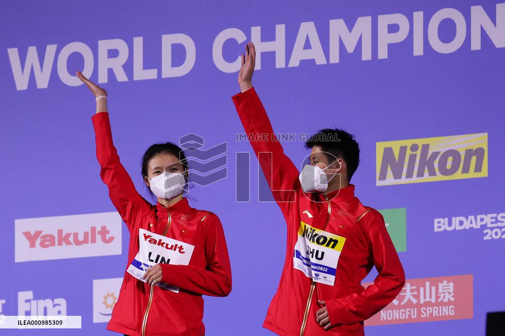 (SP)HUNGARY-BUDAPEST-FINA WORLD CHAMPIONSHIPS-DIVING-MIXED 3M SYNCHRONISED