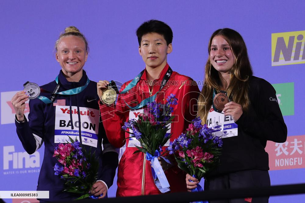 (SP)HUNGARY-BUDAPEST-FINA WORLD CHAMPIONSHIPS-DIVING-WOMEN'S 1M SPRINGBOARD