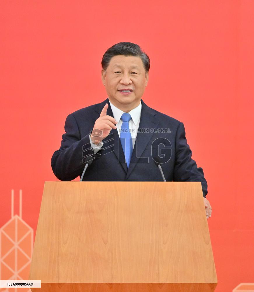 CHINA-HONG KONG-XI JINPING-ARRIVAL (CN)