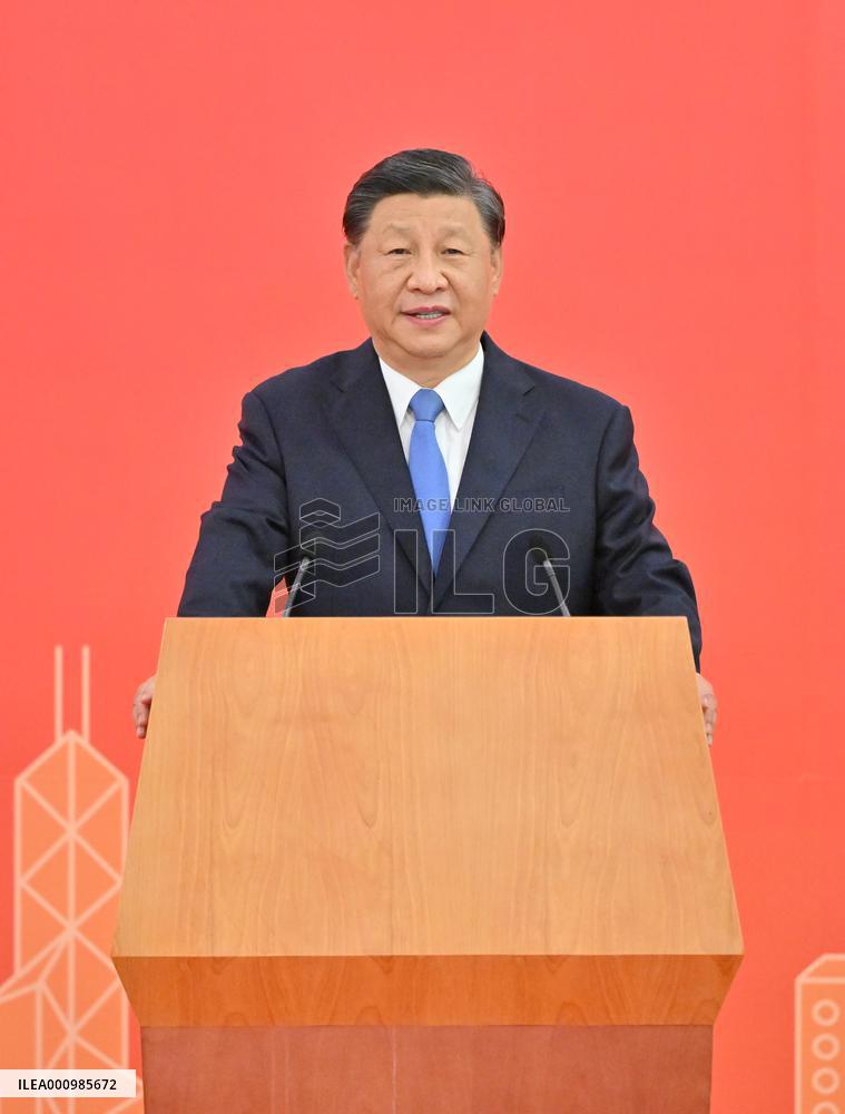 CHINA-HONG KONG-XI JINPING-ARRIVAL (CN)