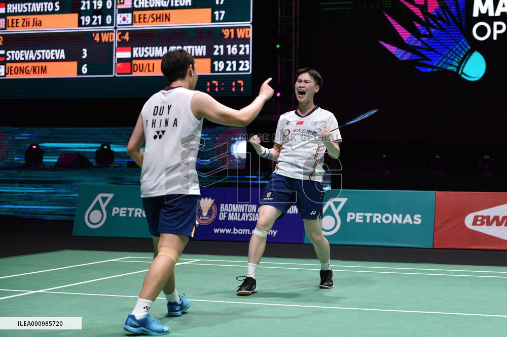 (SP)MALAYSIA-KUALA LUMPUR-BADMINTON-MALAYSIA OPEN 2022