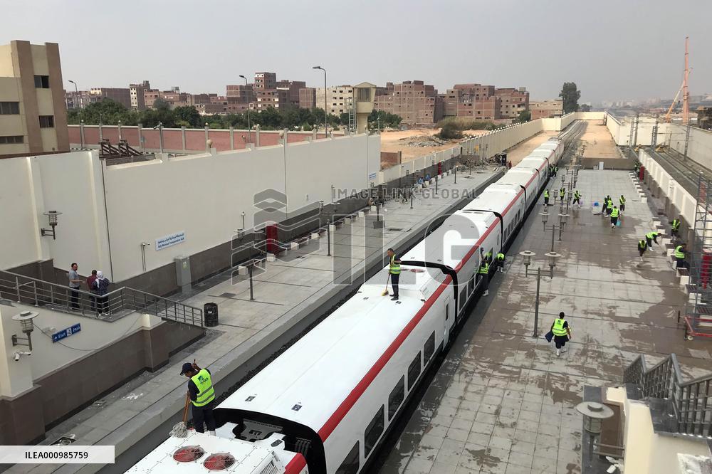 EGYPT-CAIRO-LRT-CONSTRUCTION
