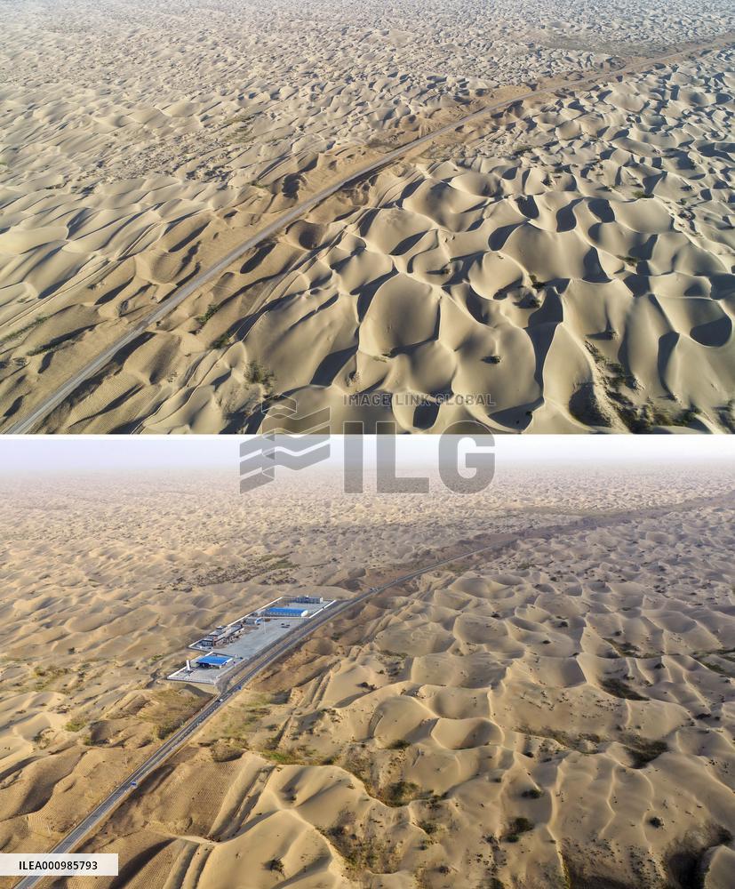 CHINA-XINJIANG-TAKLIMAKAN DESERT-NEW HIGHWAY (CN)