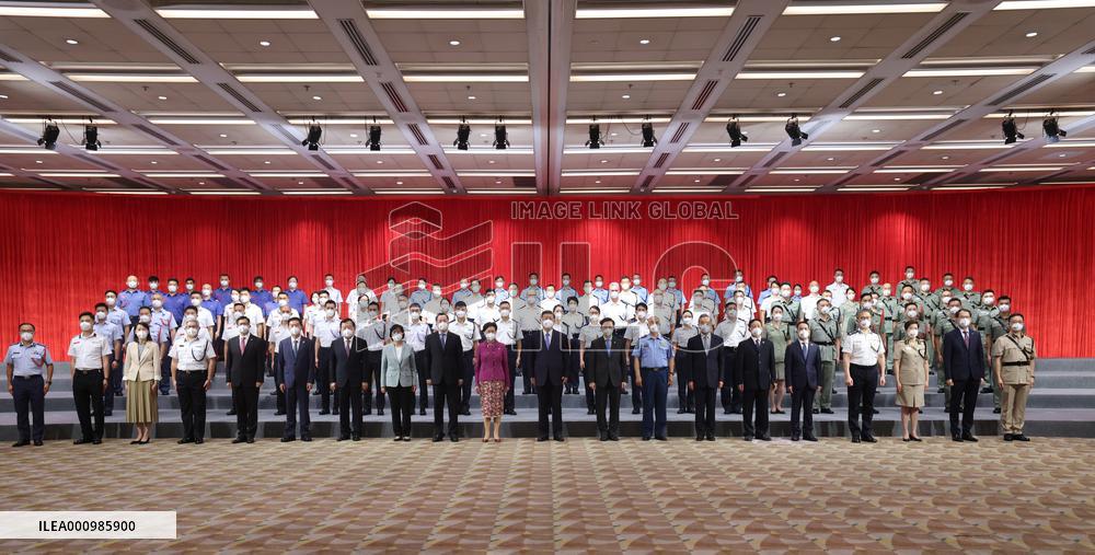 CHINA-HONG KONG-XI JINPING-DISCIPLINED SERVICES-REPRESENTATIVES-MEETING (CN)