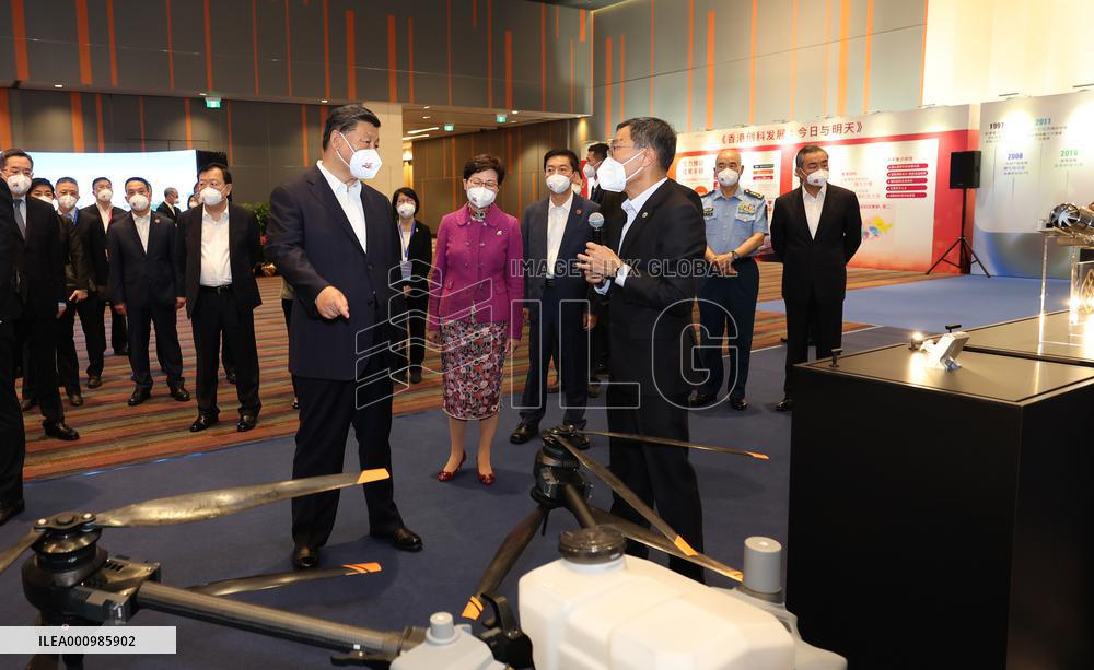 CHINA-HONG KONG-XI JINPING-SCIENCE PARK-INSPECTION (CN)