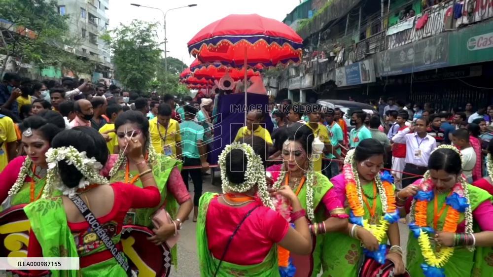 Hindu community in Bangladesh celebrates Rath Yatra festival