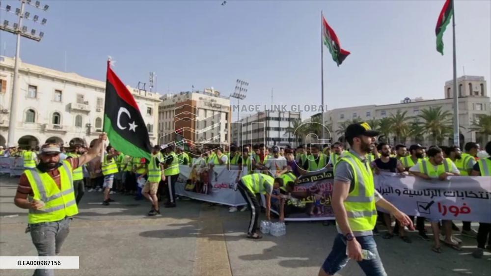 Protests hit Libyan cities over political deadlock, deteriorating living conditions