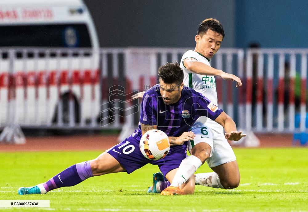 (SP)CHINA-MEIZHOU-FOOTBALL-CSL-TIANJIN VS BEIJING (CN)