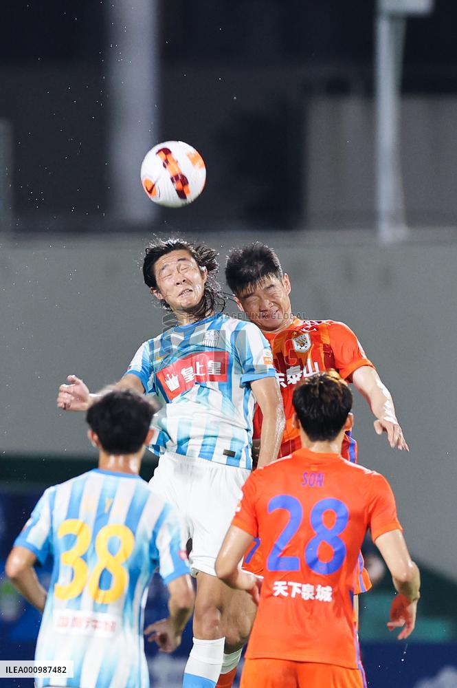 (SP)CHINA-HAIKOU-FOOTBALL-CSL-SHANDONG TAISHAN VS GUANGZHOU CITY (CN)