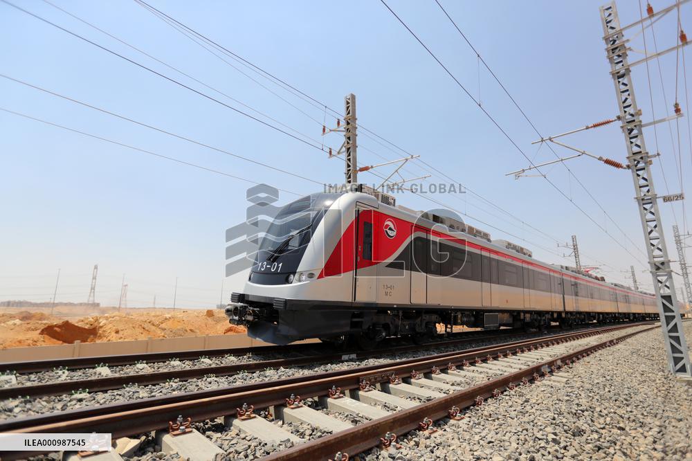 EGYPT-CAIRO-CHINA-MADE LRT-TRIAL RUNNING