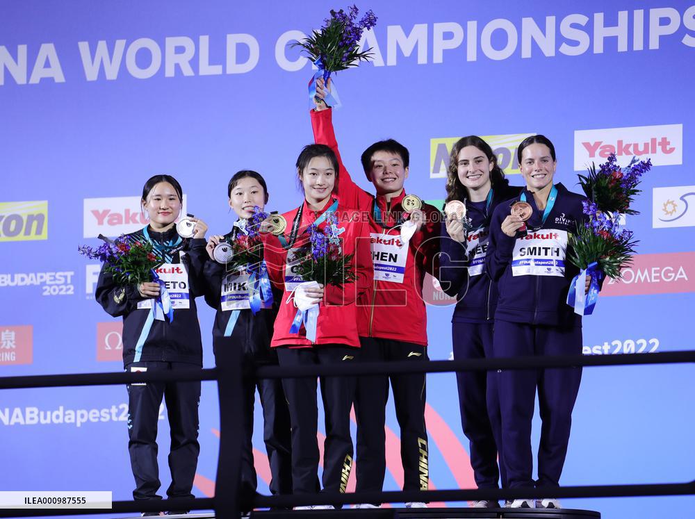(SP)HUNGARY-BUDAPEST-FINA WORLD CHAMPIONSHIPS-DIVING-WOMEN'S 3M SYNCHRONISED