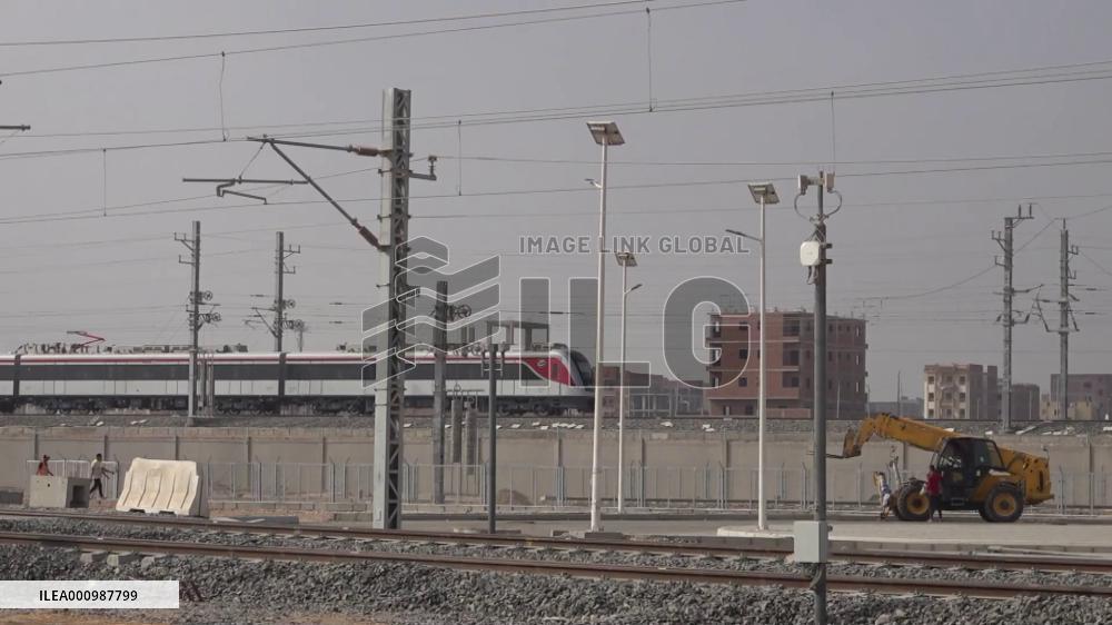 LRT built by Chinese, Egyptian companies starts trial run in Egypt