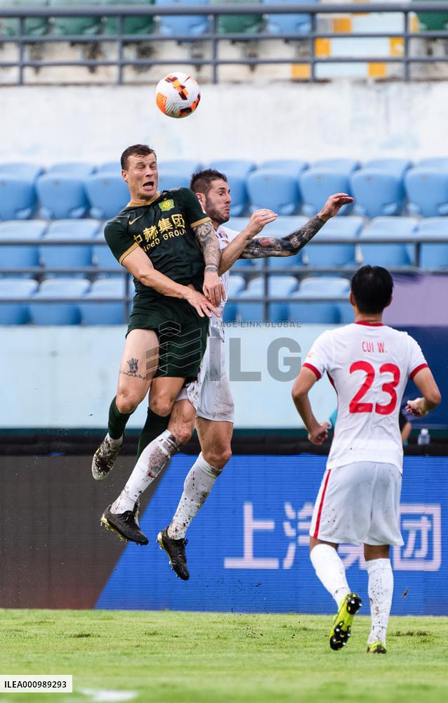 (SP)CHINA-HAIKOU-FOOTBALL-CSL-BEIJING GUOAN VS MEIZHOU HAKKA (CN)