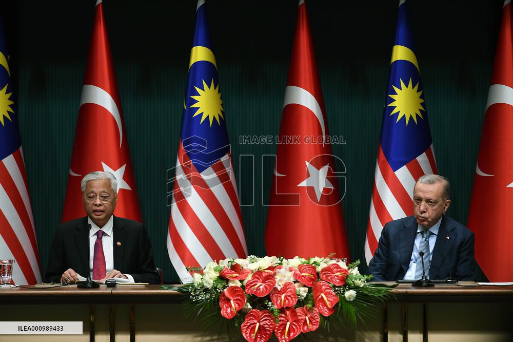 TURKEY-ANKARA-PRESIDENT-MALAYSIA-PM-MEETING