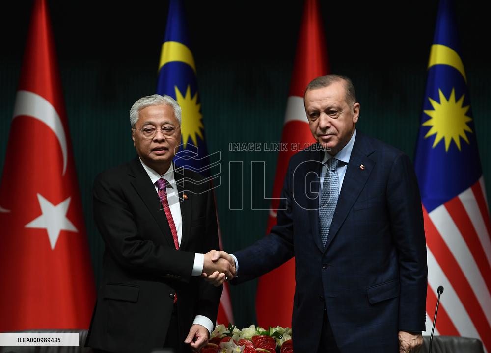 TURKEY-ANKARA-PRESIDENT-MALAYSIA-PM-MEETING