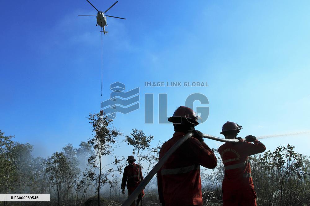 INDONESIA-SOUTH SUMATRA-PEATLAND-FIRE