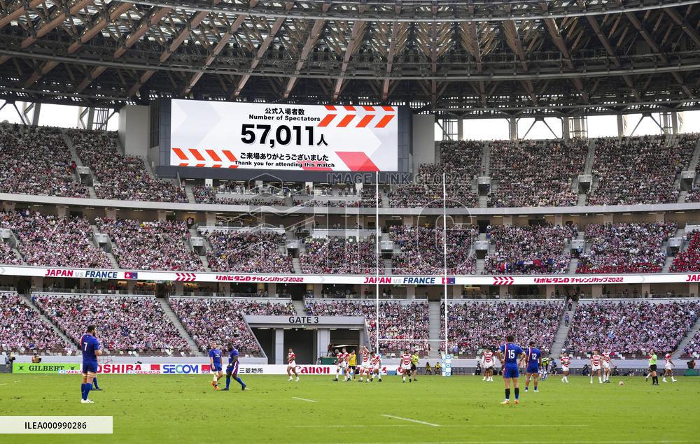Rugby: Japan-France test match