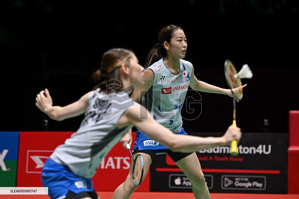 (SP)MALAYSIA-KUALA LUMPUR-BADMINTON-MALAYSIA MASTERS 2022-WOMEN'S DOULBES