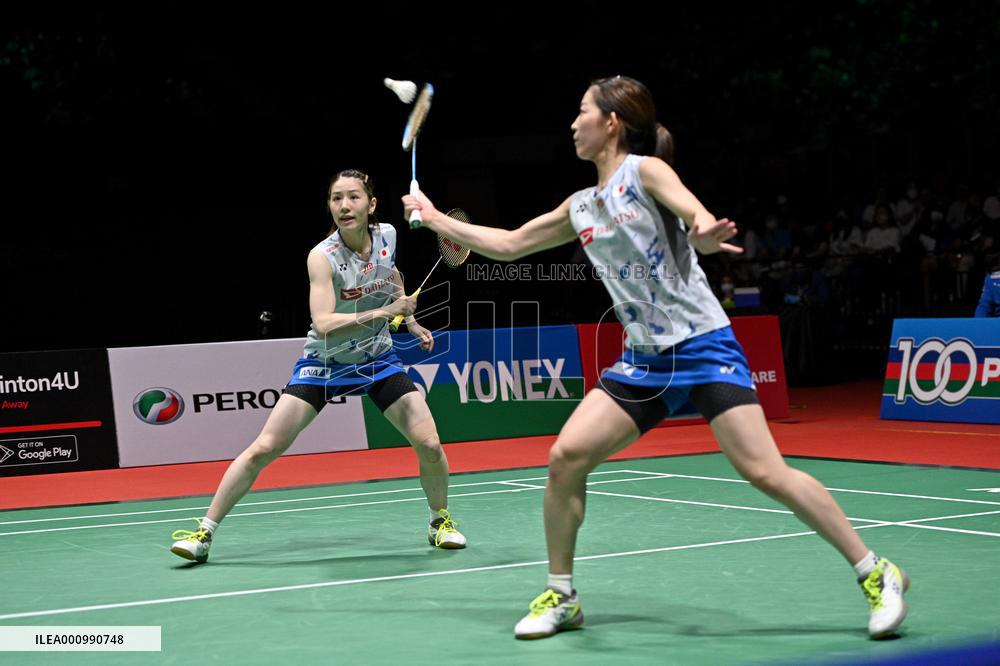 (SP)MALAYSIA-KUALA LUMPUR-BADMINTON-MALAYSIA MASTERS 2022-WOMEN'S DOULBES