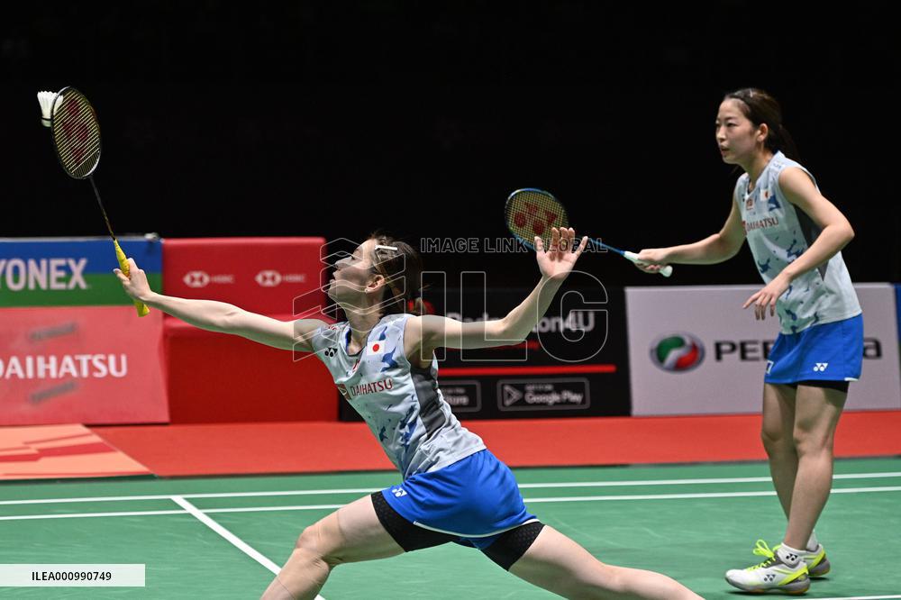 (SP)MALAYSIA-KUALA LUMPUR-BADMINTON-MALAYSIA MASTERS 2022-WOMEN'S DOULBES