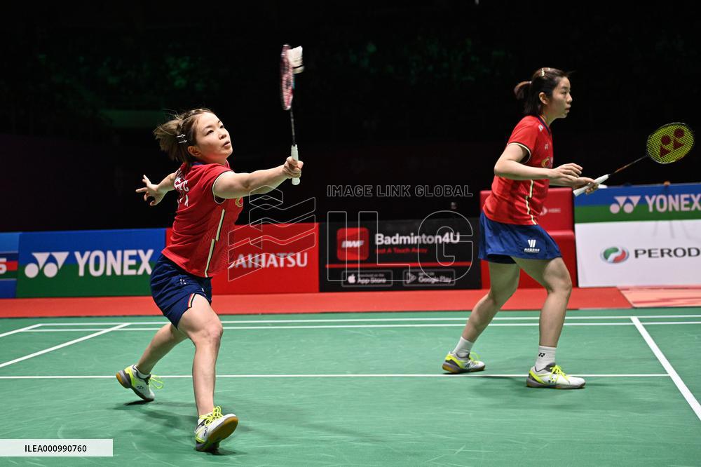 (SP)MALAYSIA-KUALA LUMPUR-BADMINTON-MALAYSIA MASTERS 2022-WOMEN'S DOULBES