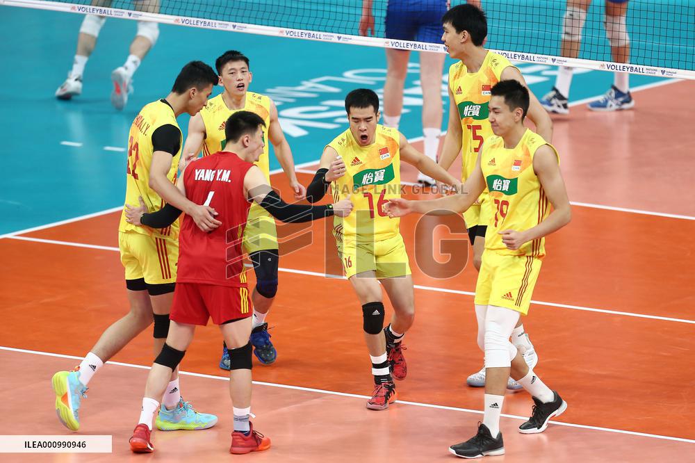 (SP)POLAND-GDANSK-FIVB VOLLEYBALL NATIONS LEAGUE-CHINA VS SERBIA