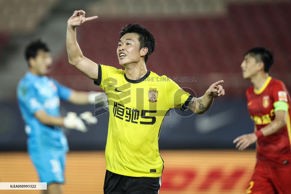 (SP)CHINA-DALIAN-FOOTBALL-CSL-HEBEI VS GUANGZHOU (CN)