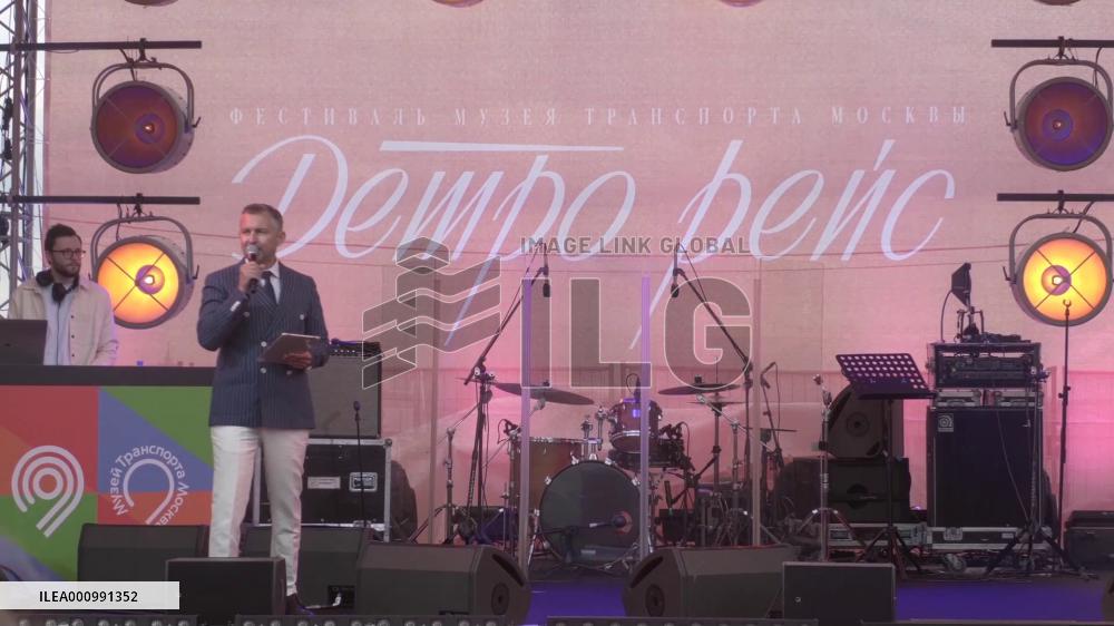 Vintage car exhibition held in Moscow